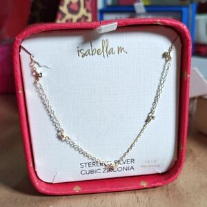 Isabella M Sterling Silver Necklace with Cubic Zirconia